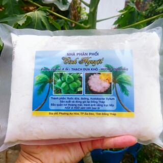 Thạch dừa thô 1 kí (tặng kèm hương liệu)