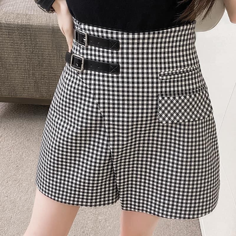 QUẦN SHORT KẺ CARO HÀNG QUẢNG CHÂU CAO CẤP
