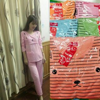Sale 90k. Bộ sau sinh chấm bi lật ngực