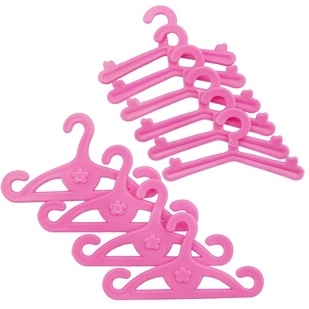 Set 10 / 20 Móc Treo Quần Áo Mini Tỉ Lệ 1: 6 Cho Nhà Búp Bê