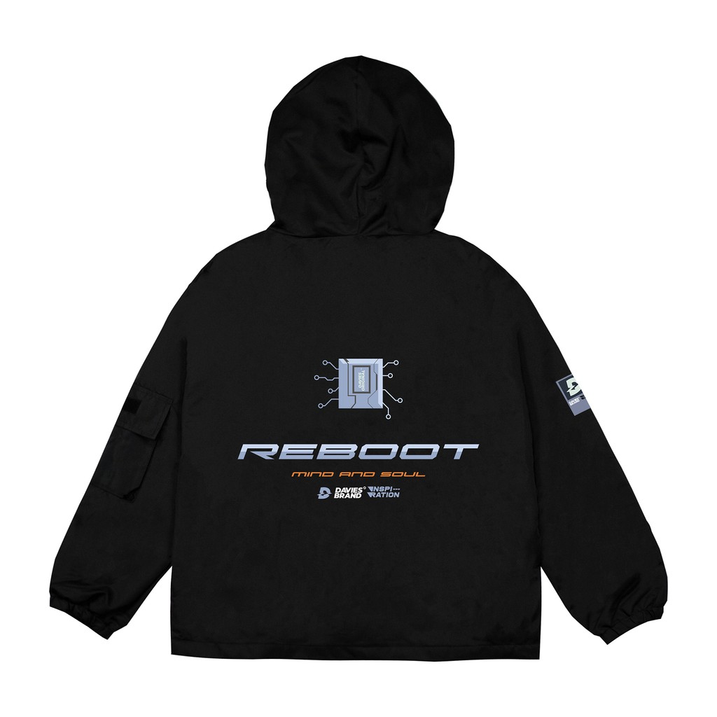 Áo khoác dù có nón Techwear Reboot Tactical - Jacket local brand DAVIES