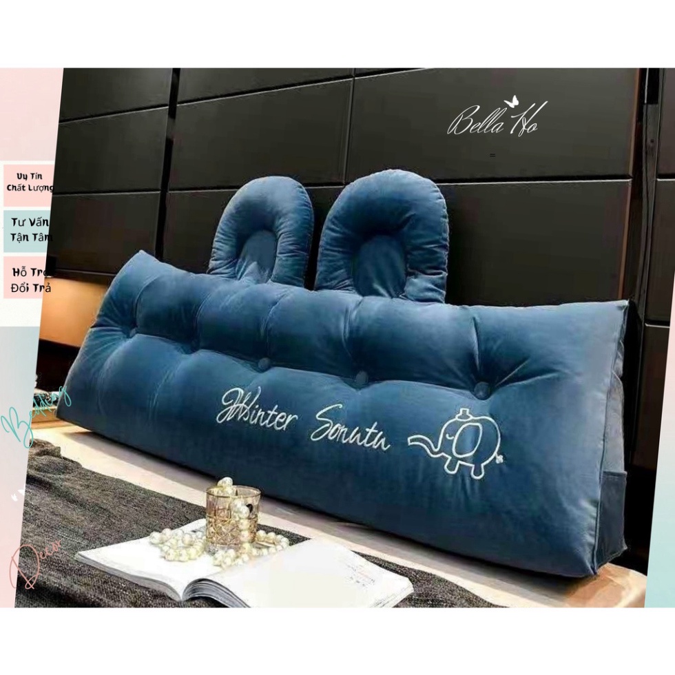 Gối tựa đầu giường Bella Ho mẫu tai thỏ nhiều màu kích thước 1.5m và 1.8m sẵn hàng