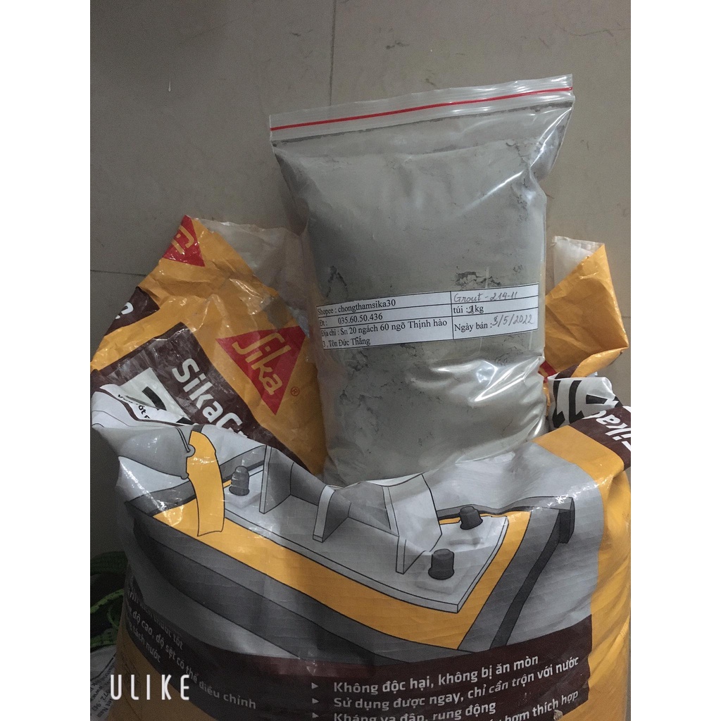 Chống thấm  SIKA GROUT 214.11 túi 3kg Vữa tự chảy không co ngót