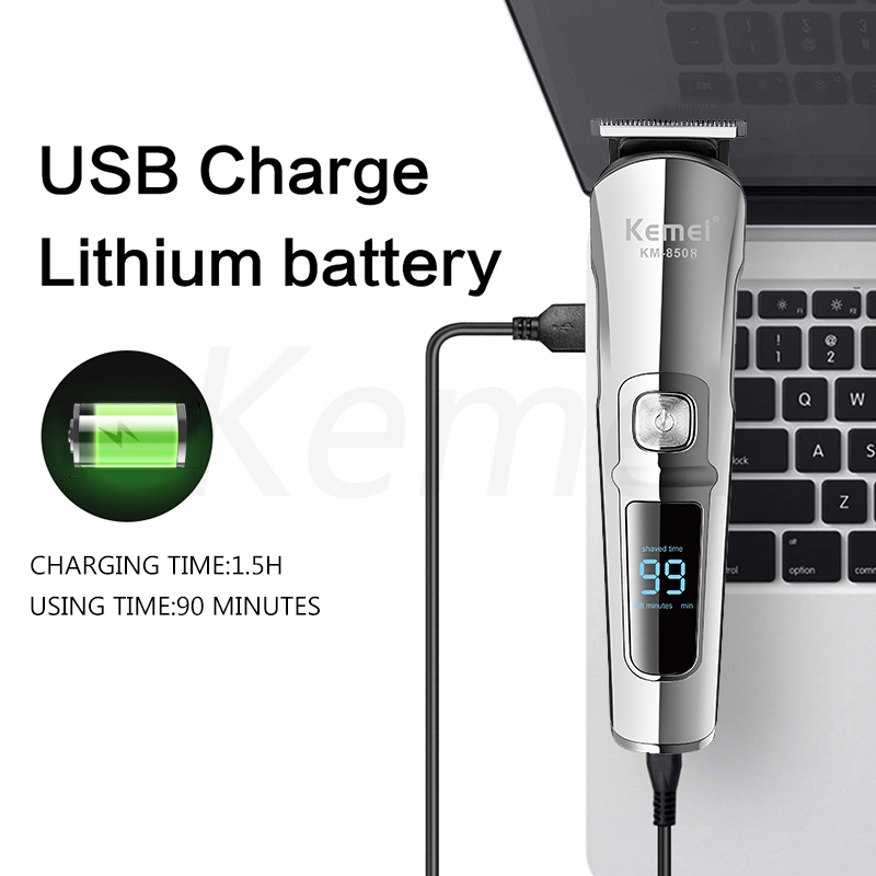 Máy cạo râu Cắt Tóc Kemei Chống Thấm Nước Đa Năng 6 Trong 1 Cho Nam KM-8508