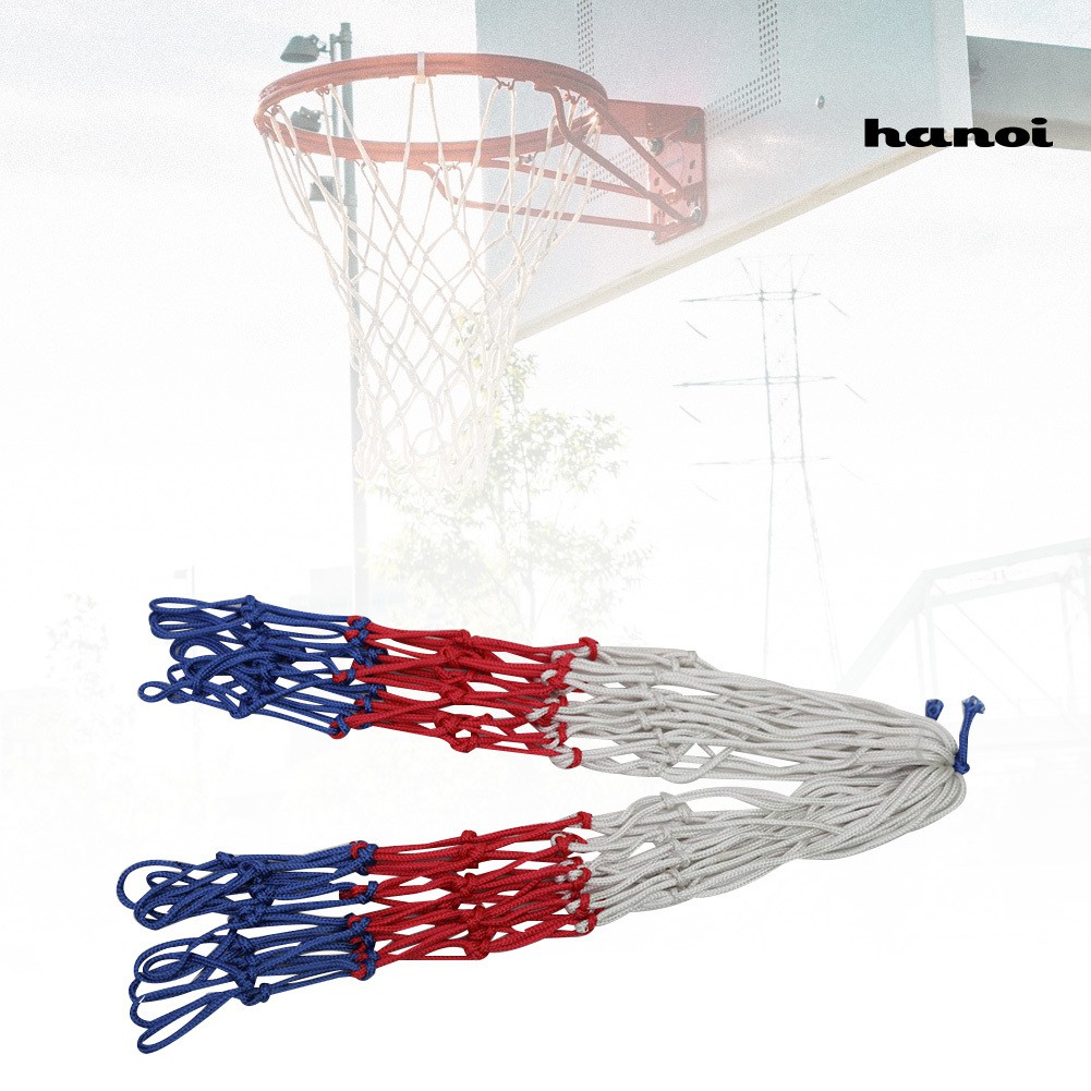 [QL]2Pcs 3 Color 12 Loops Heavy Duty Standard Sun-proof Replace Basketball Hoop Nets