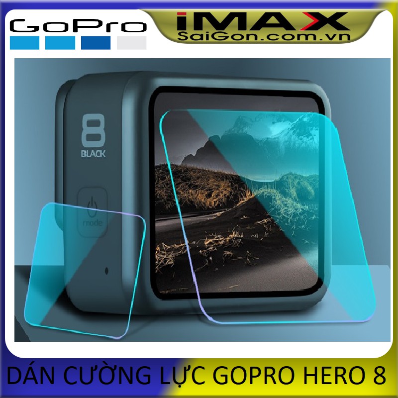 TẤM DÁN CƯỜNG LỰC GOPRO HERO 8 BLACK: DÁN MÀN HÌNH+ỐNG KÍNH