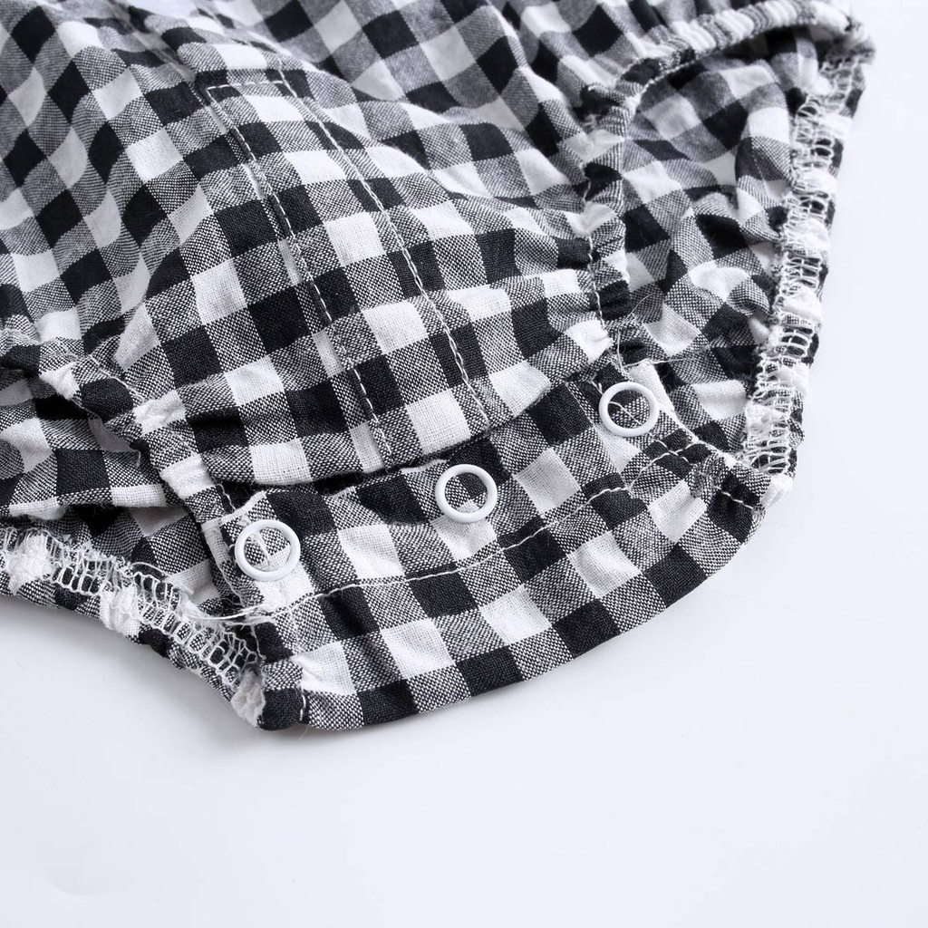 Áo liền quần Sanlutoz tay ngắn màu đen cho em bé sơ sinh