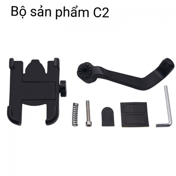 Giá Đỡ Điện Thoại Gắn Xe Máy C2 Chống Rung, Chống Cướp Cực Chắc Chắn