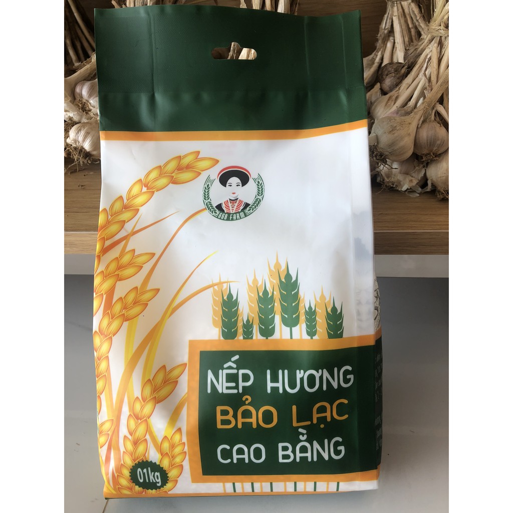 GẠO NẾP HƯƠNG BẢO LẠC CAO BẰNG - TÚI 1KG ĐẠT CHUẨN OCOP PHÂN HẠNG 3 SAO CẤP TỈNH NĂM 2020