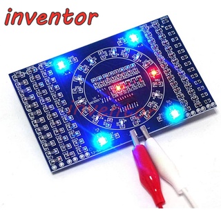Bảng mạch đèn LED CD4017+NE555 tự lắp ráp