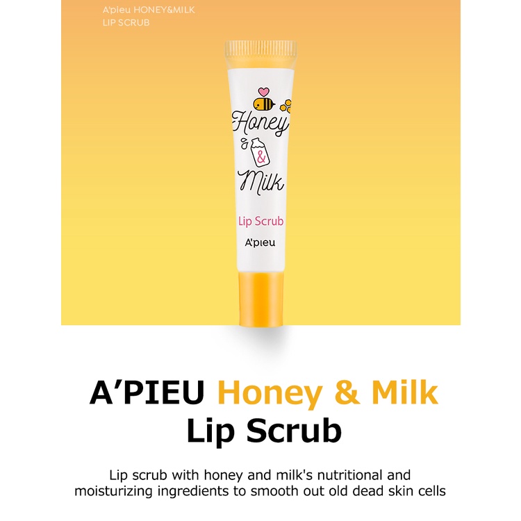 Apieu Mật Ong & Sữa Dưỡng Môi & Tẩy Tế Bào Chết & Gói Ngủ