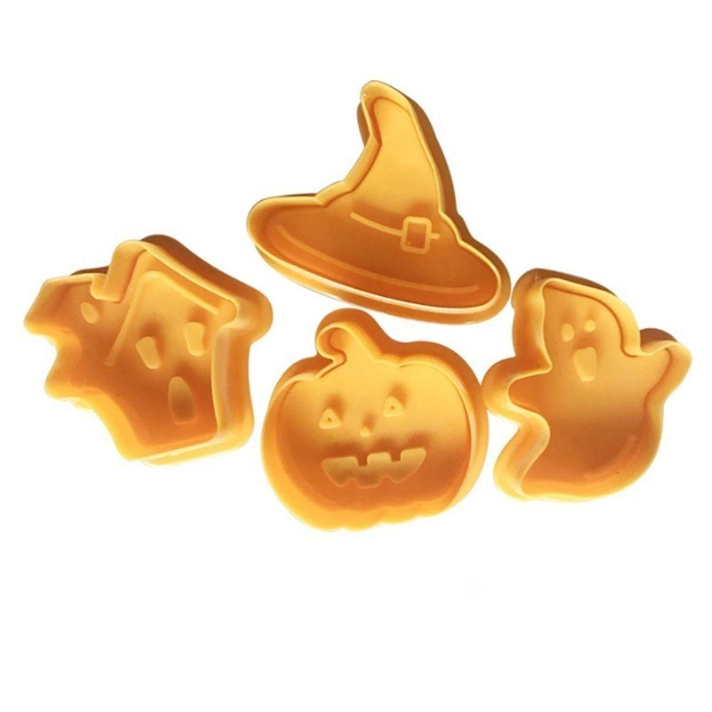 CONOPERY Set 8 Khuôn Nhấn Làm Bánh Quy / Sô Cô La 3D Phong Cách Halloween