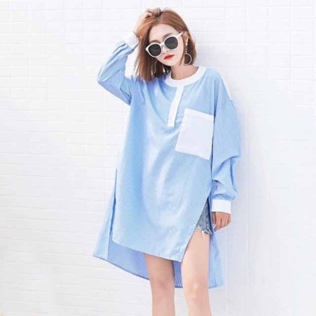 Đầm suông tay dài 300k