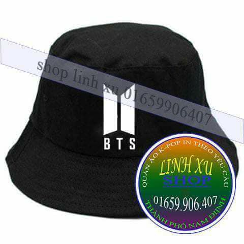 mũ nón bucket BTS BT21 nhóm nhạc kpop in theo yêu cầu