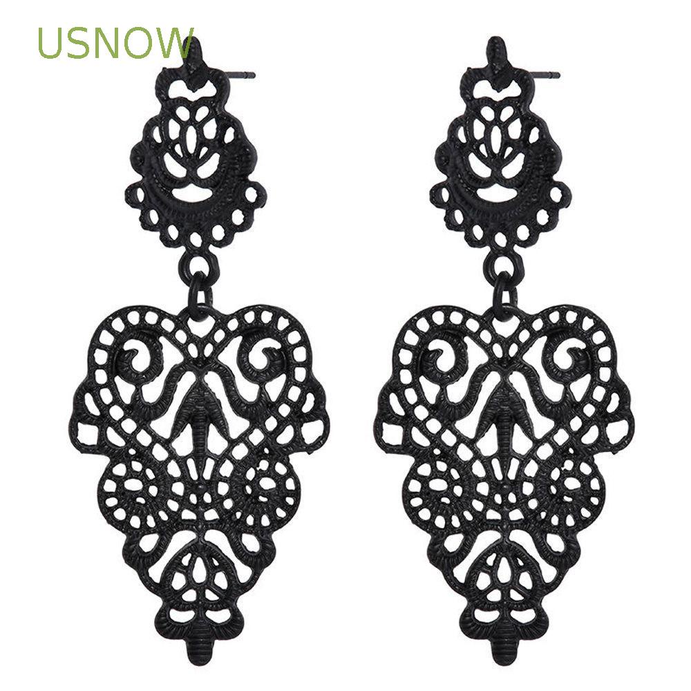 Bông Tai Dáng Dài Hình Chiếc Lá Phong Cách Boho Thời Trang