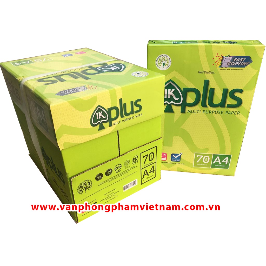 Giấy in IK plus A4, IK Plus A5 Định lượng 70gsm