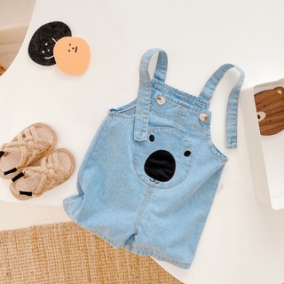 Quần yếm denim họa tiết gấu xinh xắn đáng yêu dành cho bé trai