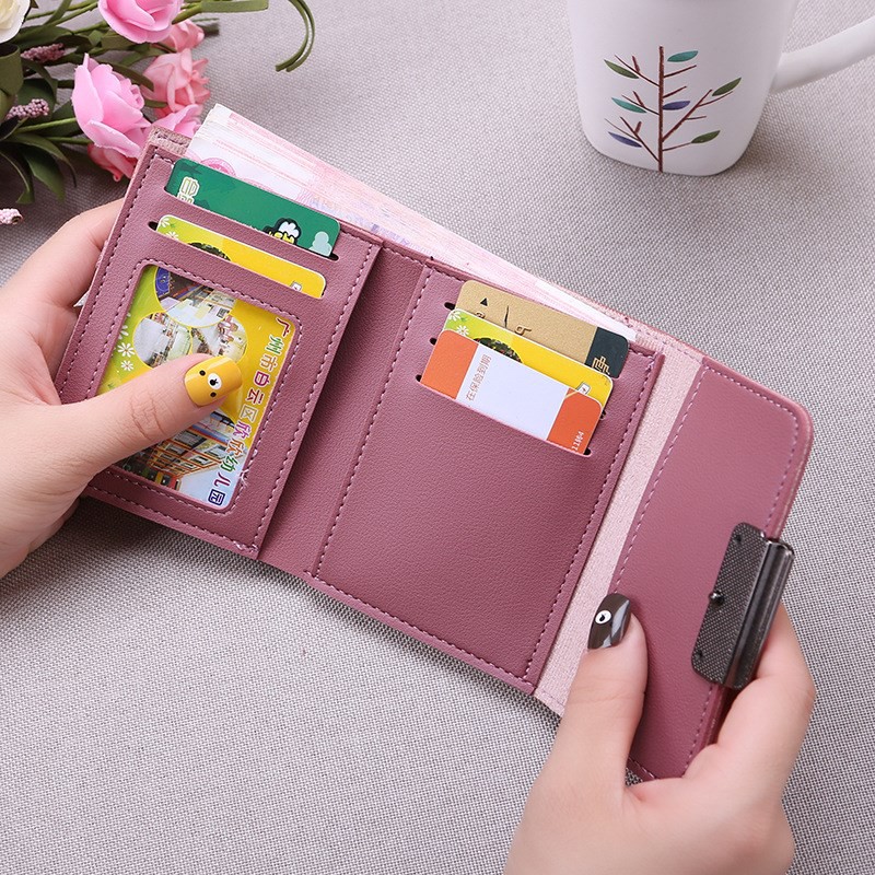 Ví Nữ 💜𝗙𝗥𝗘𝗘𝗦𝗛𝗜𝗣💜Ví Ngắn Nữ Mini Cầm Tay Dáng Vuông Gập 3 Bỏ Túi Nhiều Ngăn Tiện Dụng VD01 - VIMITA | BigBuy360 - bigbuy360.vn