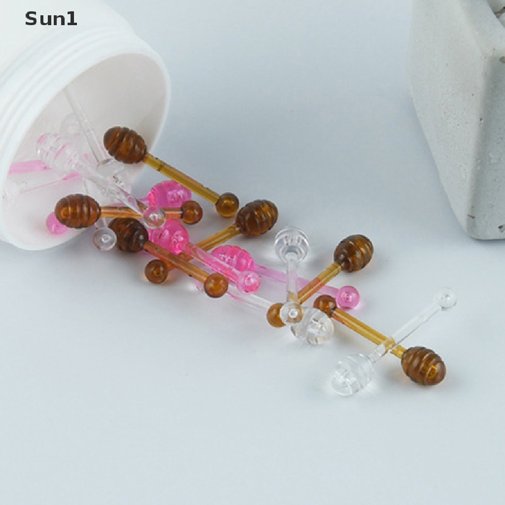 Set 10 Que Nhựa Lấy Mật Ong Phong Cách Vintage