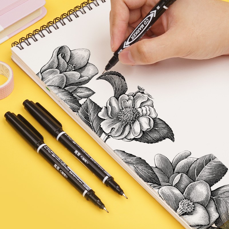 Bút lông dầu hai đầuMực Vĩnh Cửu Hai Đầu Chống Thấm Nước,bút CD