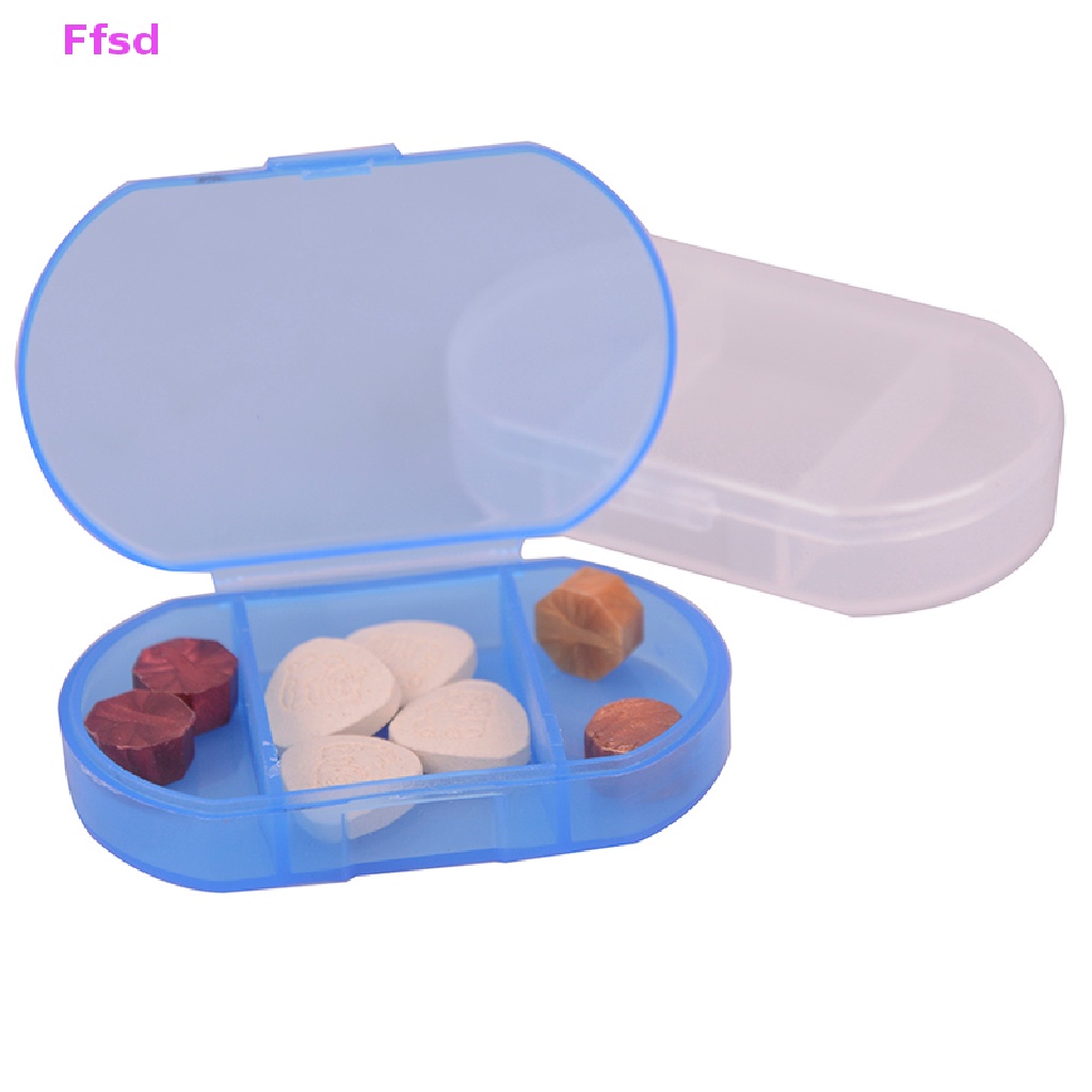 Hộp Đựng Thuốc Mini 3 Ngăn Bằng Nhựa Tiện Lợi