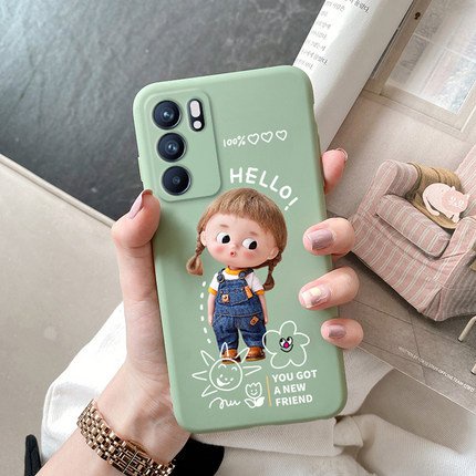 Ốp lưng điện thoại oppo reno6 5G cô gái đẹp dễ thương xinh