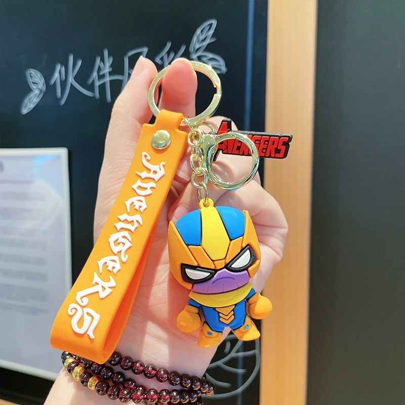 Móc khóa xe máy biệt đội siêu anh hùng Avengers, móc khóa treo balo các siêu anh hùng trong Marvel hot trend Tik Tok