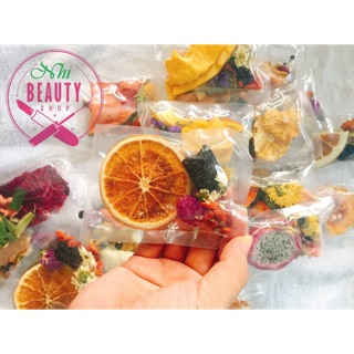 1 gói detox mix 5 vị hoa quả - hàng thật ảnh thật (cam kết hoàn tiền nếu không ngon)