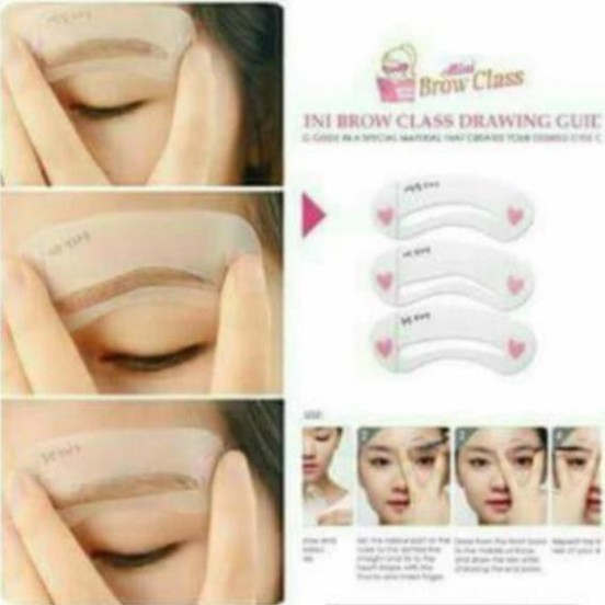 Set 3 Khuôn kẻ mày  ( CHERRI )( CHERRI )