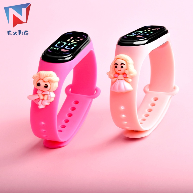 Đồng Hồ Thể Thao Điện Tử Màn Hình Led Cảm Ứng Chống Nước Họa Tiết Hoạt Hình Chống Nước Cho Trẻ Em