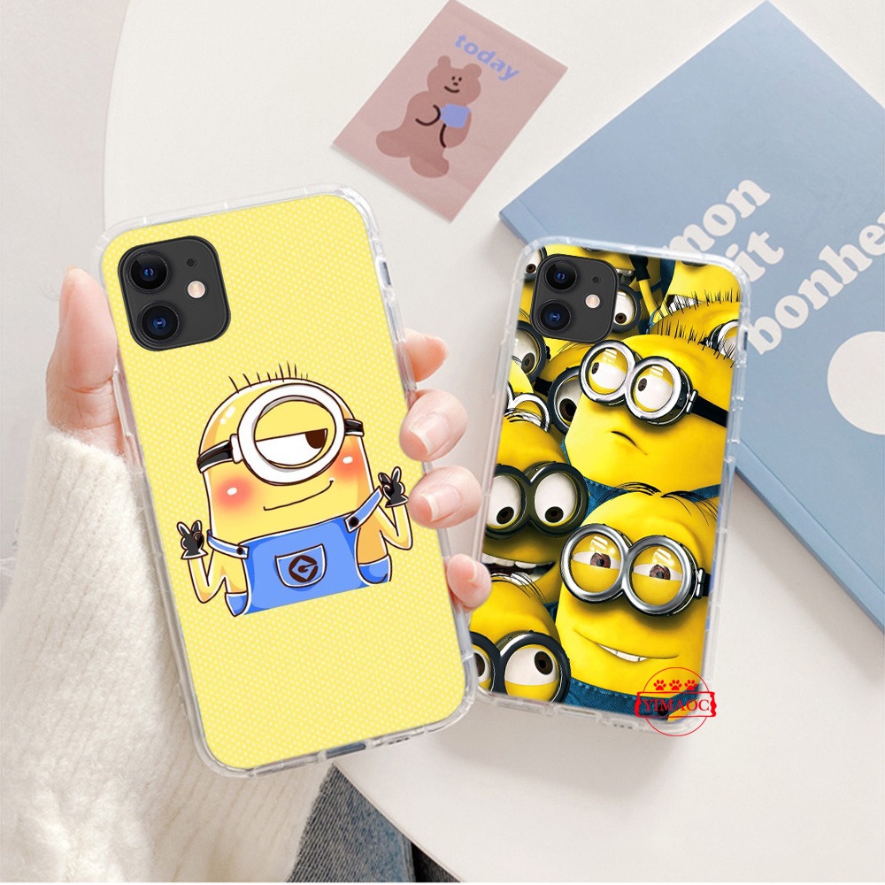Ốp Điện Thoại tpu Dẻo Họa Tiết Hoạt Hình minion Dễ Thương Cho iphone 6 6s 7 8 plus x xs xr 11 pro max 217c
