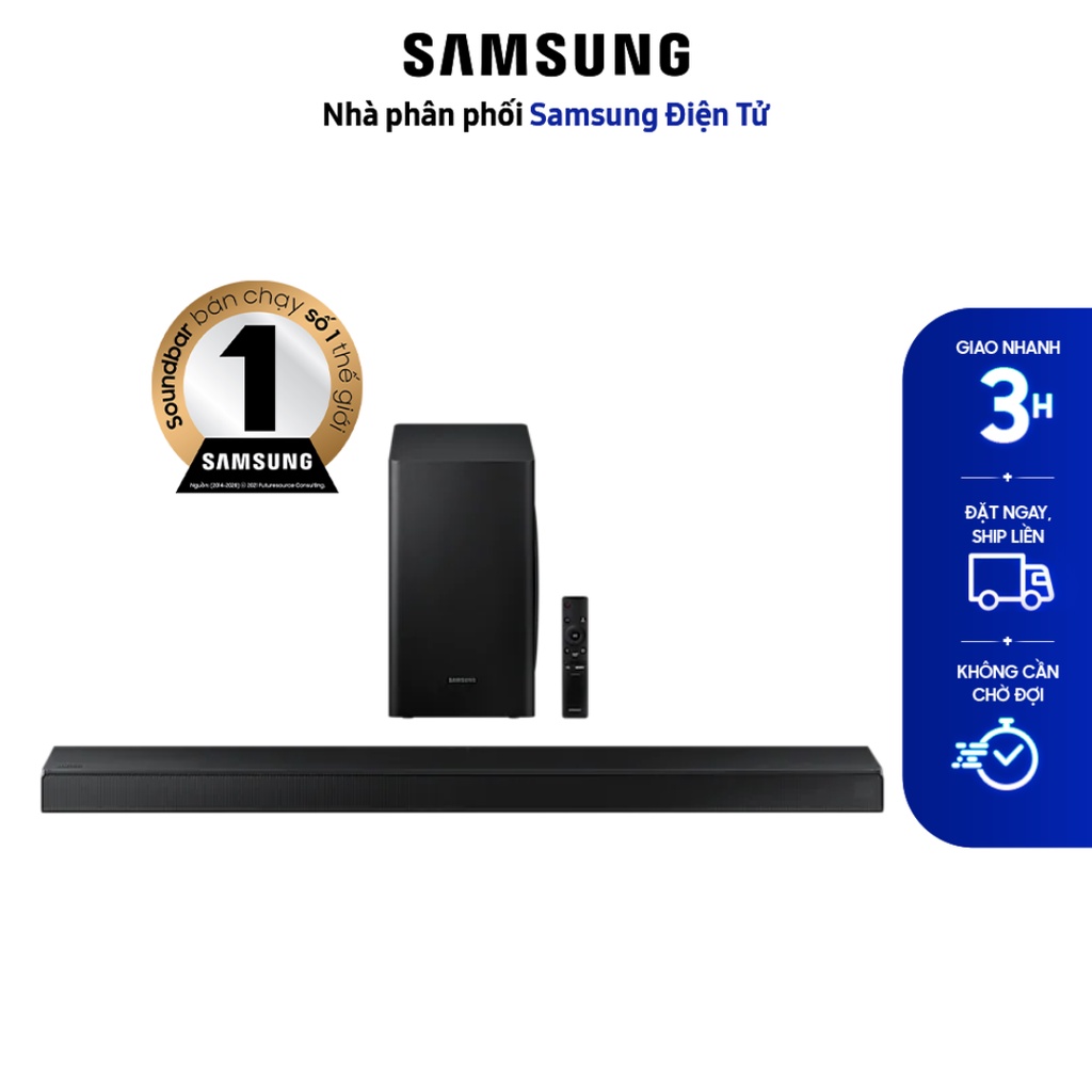 Loa thanh soundbar Samsung HW-T420/XV 2.1ch, Có cổng USB,Có kèm remote,Bluetooth 2.0, công suất:150 W