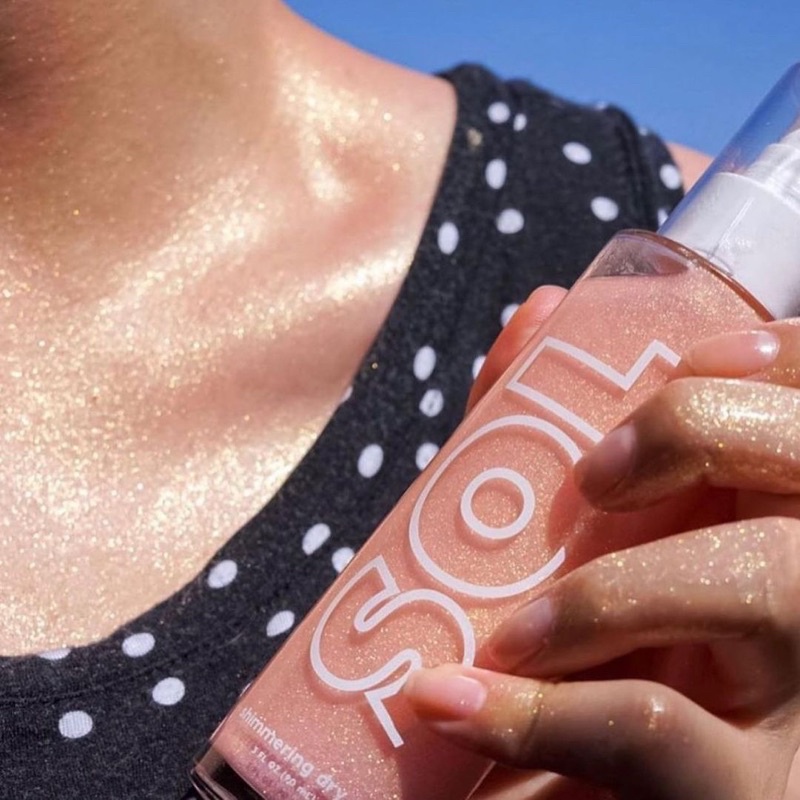Colourpop Nhũ Body Shimmering dry oil minisize màu Peach Bellini 26ml