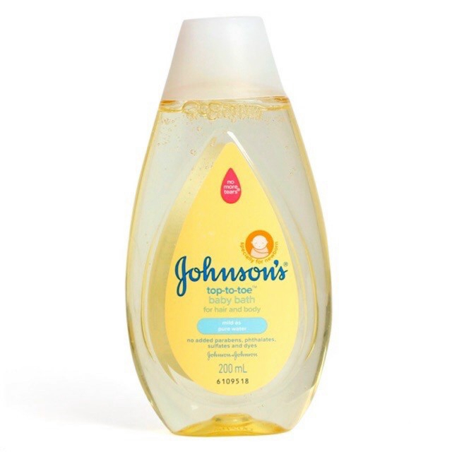 Sữa tắm gội toàn thân Johnson's top to toe 200ml cho bé cao cấp