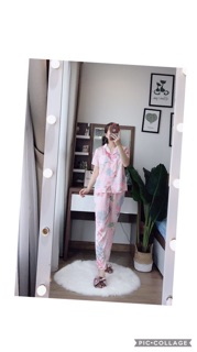 Bộ lụa satin cộc