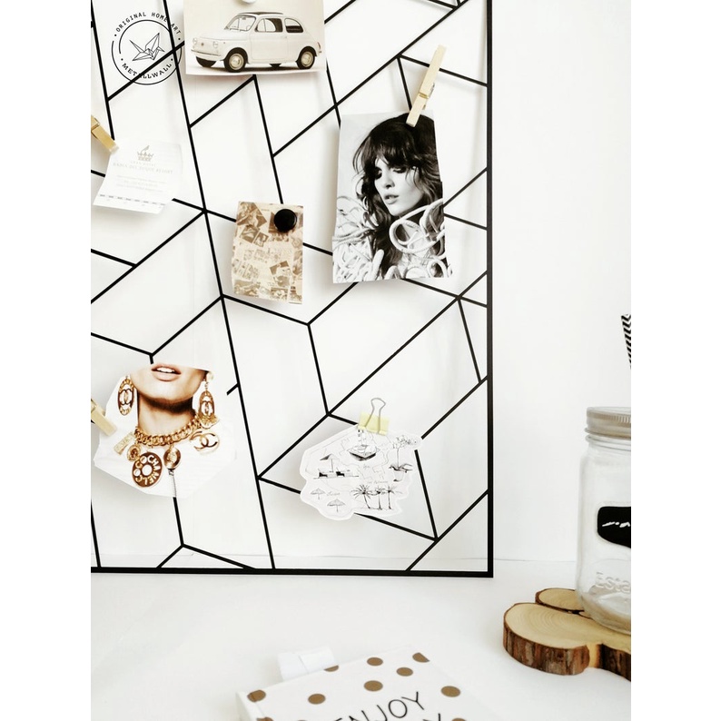 Khung Lưới Trang Trí Geometric Sơn Tĩnh Điện Dùng Cho Phòng Làm Việc Góc Học Tập THE MONOMI - NB002