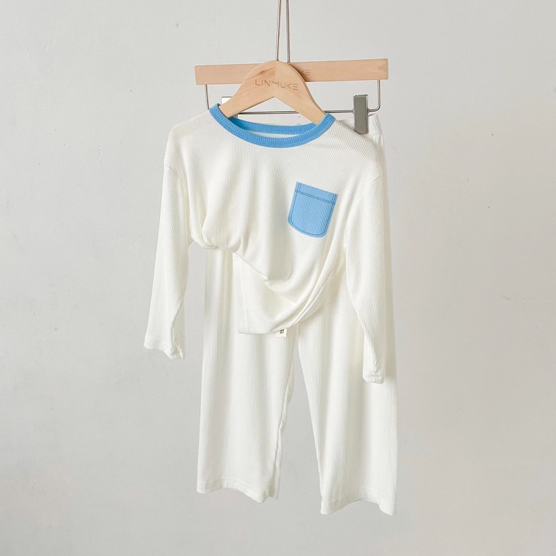 Bộ Đồ Ngủ Tay Dài TTC143 Chống Muỗi Thoáng Khí Thời Trang Mùa Hè Cho Bé Trai Và Gái