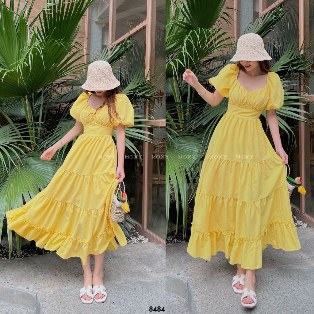 SP008484-Đầm maxi xòe
