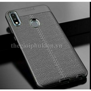 Ốp lưng dẻo cho Oppo Realme 3 vân giả da Auto Focus