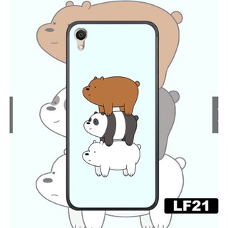ỐP LƯNG OPPO A37(NEO 9) - F1 - F1 PLUS IN HÌNH GẤU WE BARE BEAR-CÁ HEO ĐẸP 3D