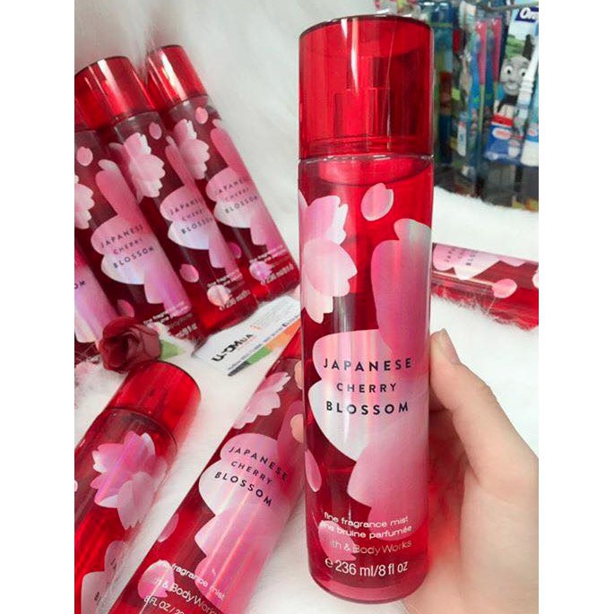 👑 Xịt Thơm Toàn Thân Bath And Body Works Body Mist Cherry Blossom (10ml) | Thế Giới Skin Care