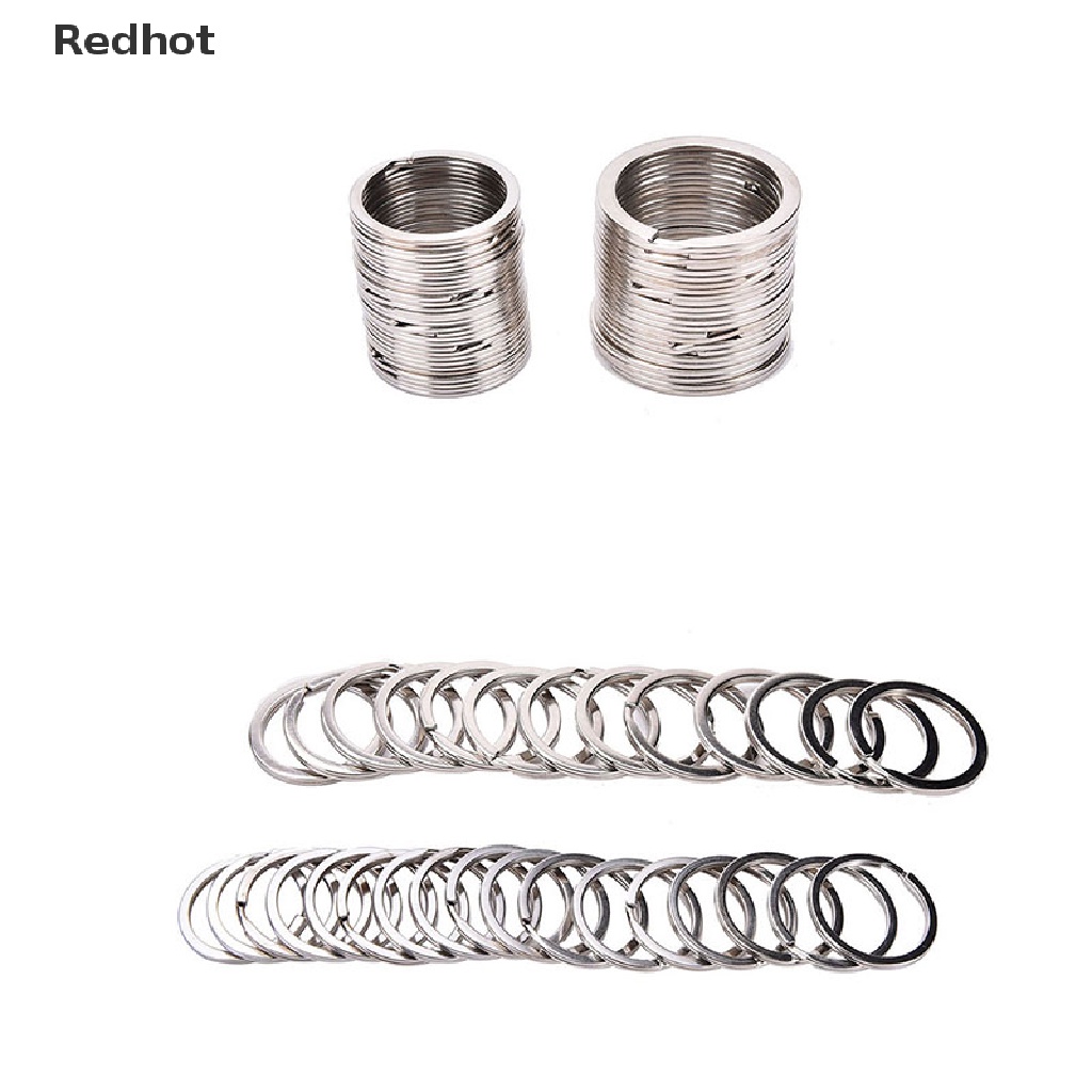 Bộ 100 Vòng Tròn Bằng Thép Không Gỉ 2 Kích Cỡ Mới