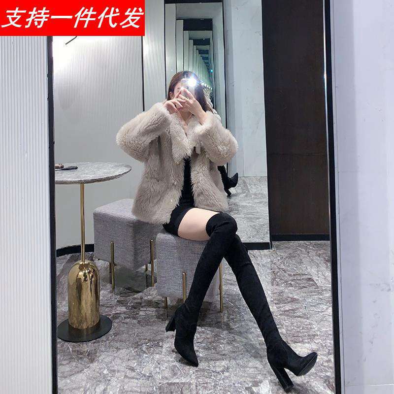 Giày Boot Cao Gót 2022 Mũi Nhọn Chất Liệu Co Giãn Cao Cấp Thiết Kế Mới Thời Trang Mùa Thu Đông Dành Cho Nữ
