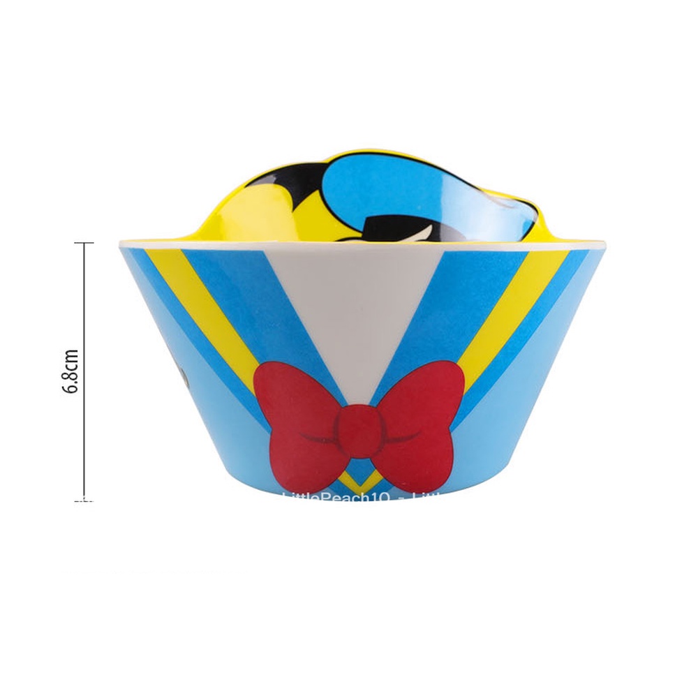 Chén tô ăn dặm Disney cho bé nhựa melamine cao cấp Frozen Elsa Anna Vịt Donald và Daisy nổi 3D mới