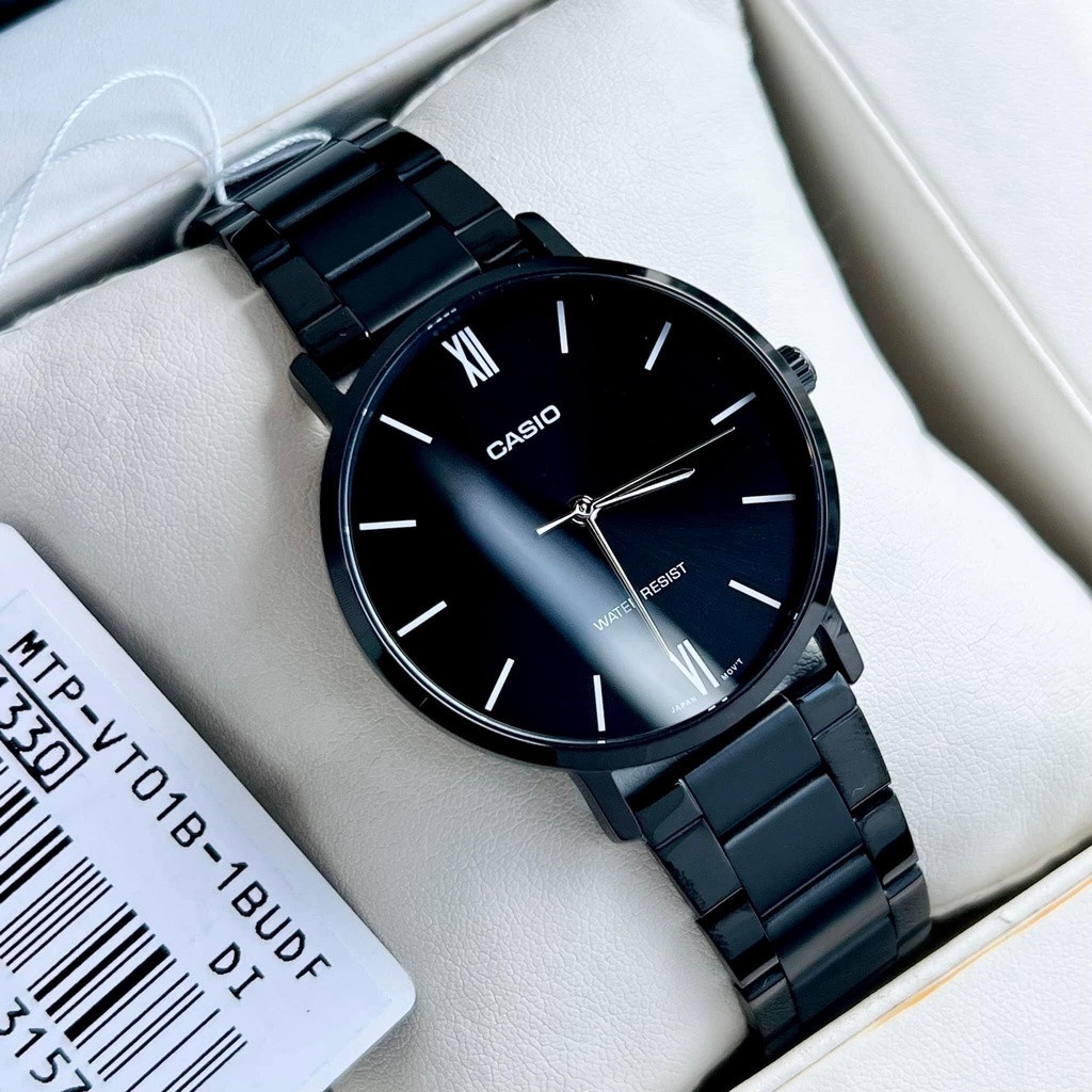 Đồng hồ nam dây kim loại Casio MTP-VT01B-1B chính hãng