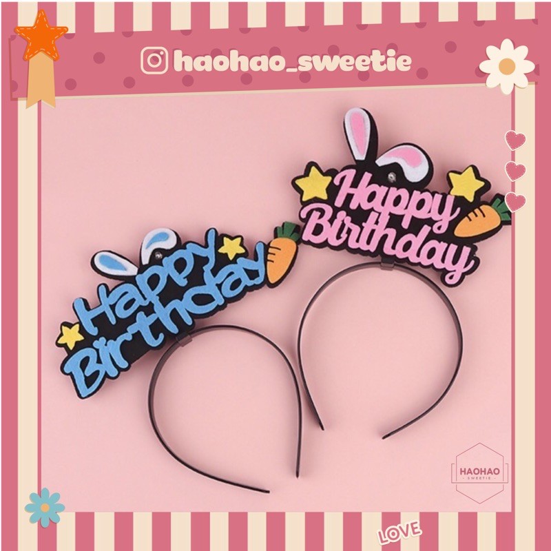 HN SẴN Bờm sinh nhật Happy Birthday ngộ nghĩnh nhấp nháy