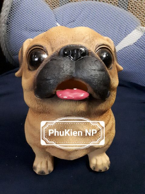 Ống tiết kiệm tiền hình chú chó Pug và chú heo Cute