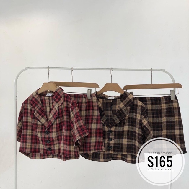 Bigsize Set caro ô vuông S165