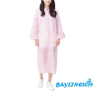 ❀May-người lớn Áo mưa chống nước Unisex EVA có mũ trùm đầu dài tay
