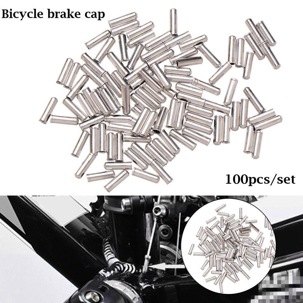 EUCA Set 100 Đầu Bọc Dây Cáp Xe Đạp Bằng Hợp Kim Nhôm